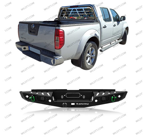 Parachoques Trasero de Acero Nissan Navara D40 2005-2015 - WildTT