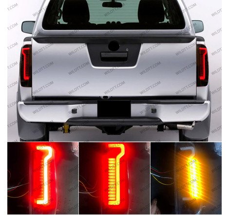 Smoked Led Tail Lights Nissan Navara D40 2005-2015 - WildTT