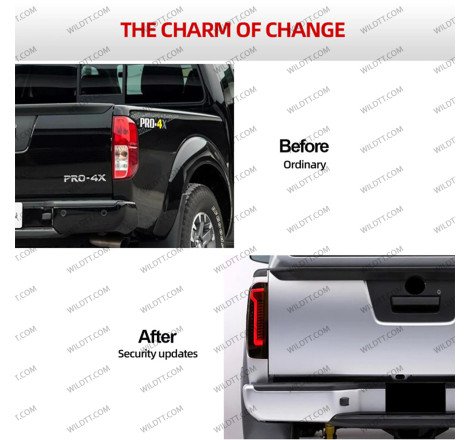 Luci Posteriori a LED Fumé Nissan Navara D40 2005-2015 - WildTT