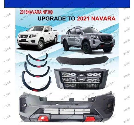 Body Kit Upgrade da Nissan Navara NP300 2016-2021 a 2021+ - WildTT