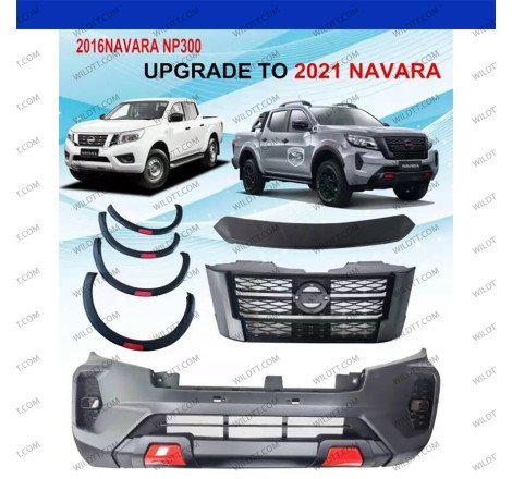 Body Kit Upgrade von Nissan Navara NP300 2016-2021 zu 2021+ - WildTT