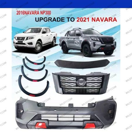 Body Kit Upgrade von Nissan Navara NP300 2016-2021 zu 2021+ - WildTT