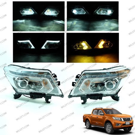 LED Headlights Nissan Navara NP300 2016-2021 - WildTT