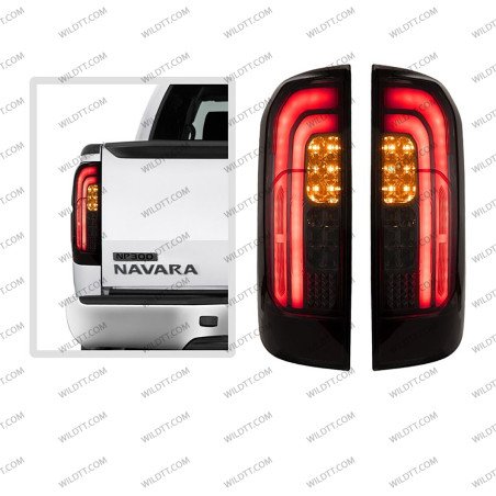 Luci Posteriori a LED Fumé Nissan Navara NP300 2016-2021 - WildTT