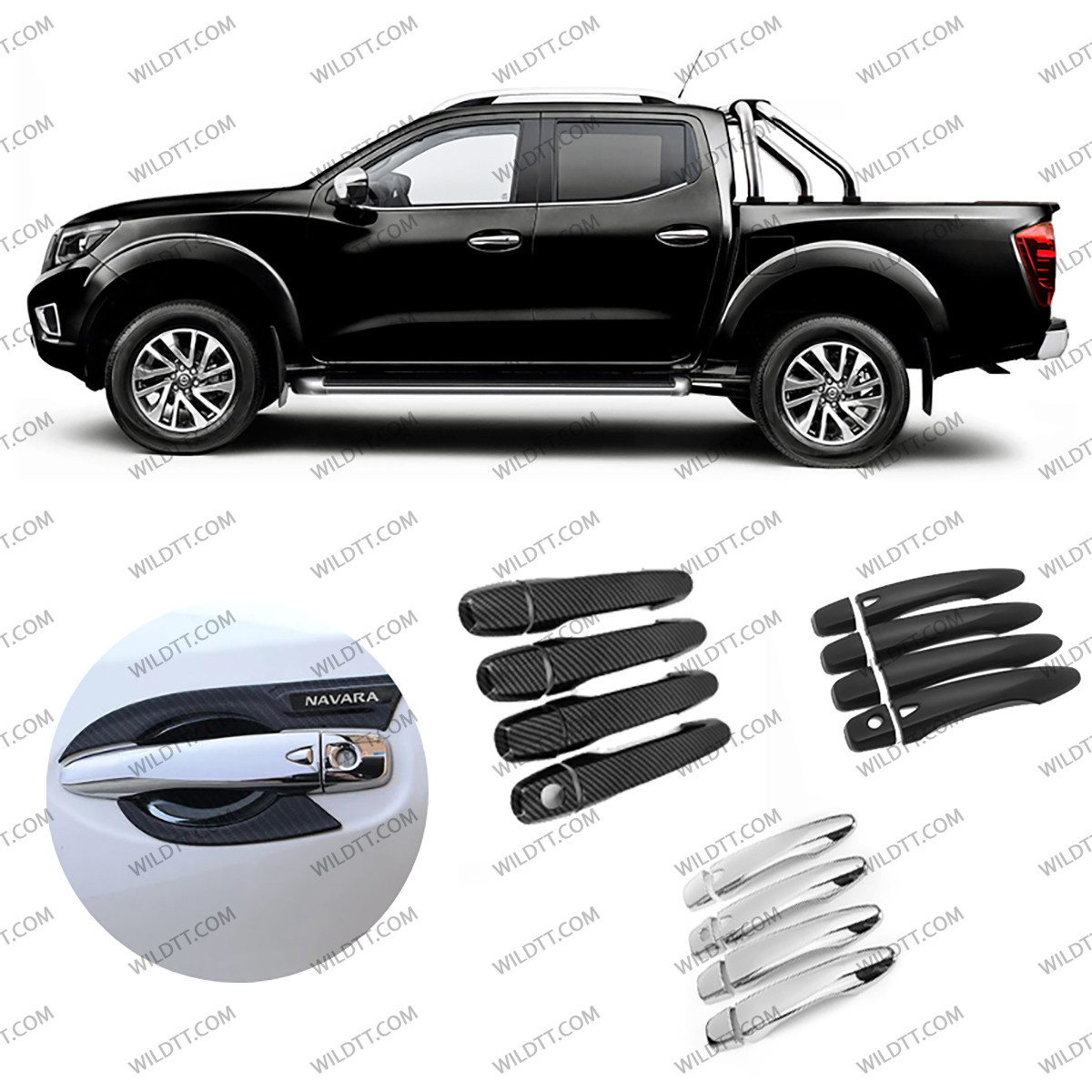 Garnitures De Poignée De Porte Extérieure Pour Nissan Navara NP300 / Frontier (2015-2019) - Accessoire Personnalisation