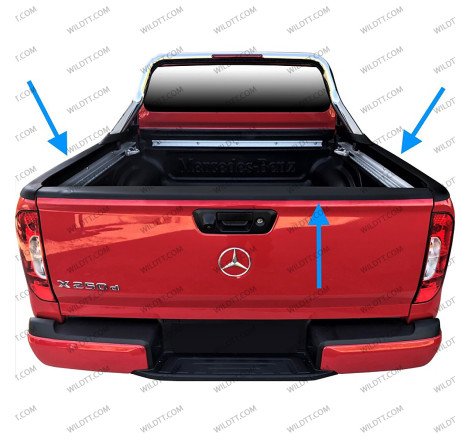 Bed Rails Caps Mercedes-Benz X Class - WildTT