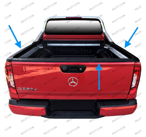 Capuchons de Rails de Bedliner Mercedes-Benz X Class - WildTT