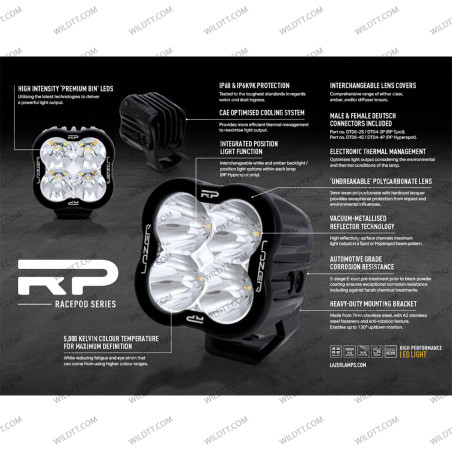 Faról LED Lazer RP Spot 11CM - WildTT