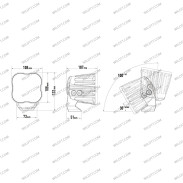 Faro LED Lazer RP Spot 11CM - WildTT