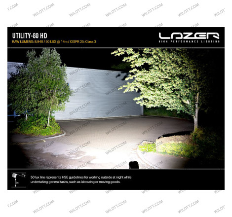 Faro LED Lazer Utility 80-HD 11CM - WildTT