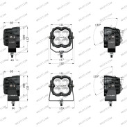 Lazer Utility 45 11CM LED Fernlicht - WildTT