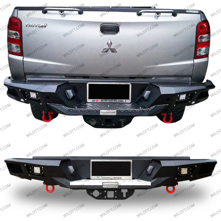 Paraurti Posteriore in Acciaio Wild Mitsubishi L200 2015-2019 - WildTT