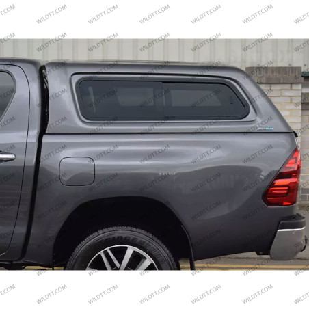 Hardtop Aeroklas Stylish C/ Janelas Pop-Out Toyota Hilux DC 2016-2026 - WildTT