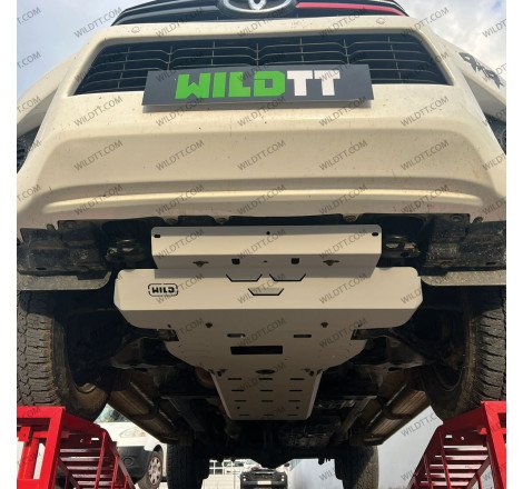 Kit Complet Plaques de Protection Acier 3MM Toyota Hilux 2016-2026 - WildTT