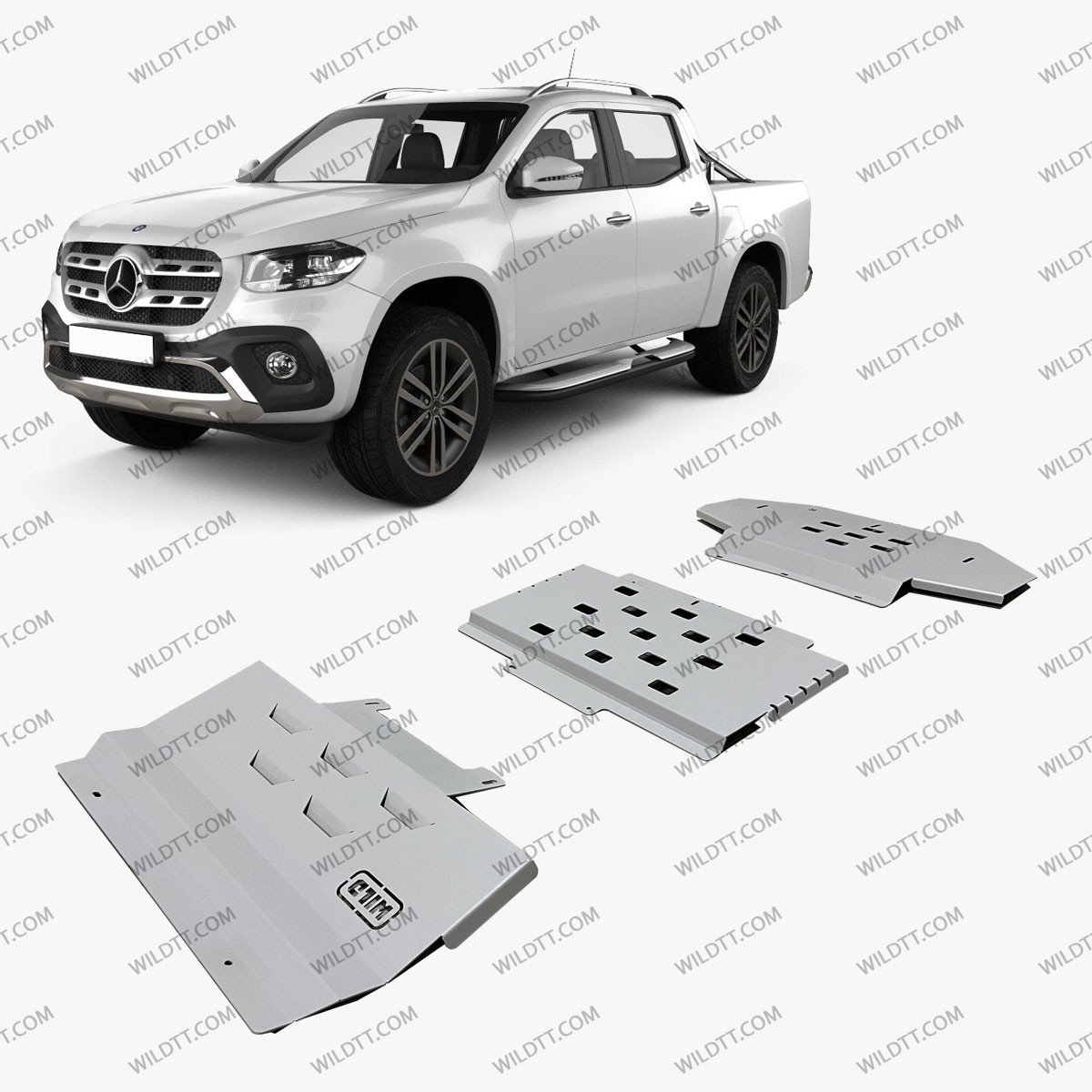 Underbody Protections Complete Kit Steel 3MM Mercedes-Benz Mercedes-Benz X Class - WildTT