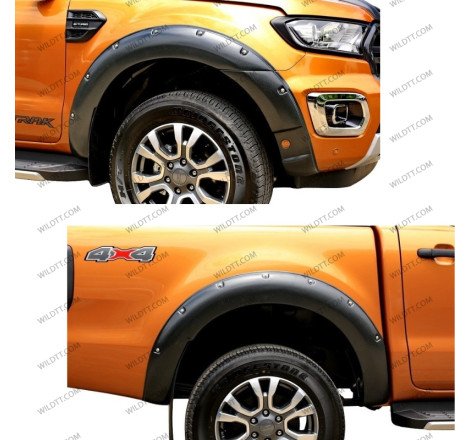 Elargisseurs d'Ailes OFF-Road avec Capteurs Ford Ranger DC 2019-2022 - WildTT