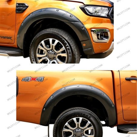 Elargisseurs d'Ailes OFF-Road avec Capteurs Ford Ranger DC 2019-2022 - WildTT
