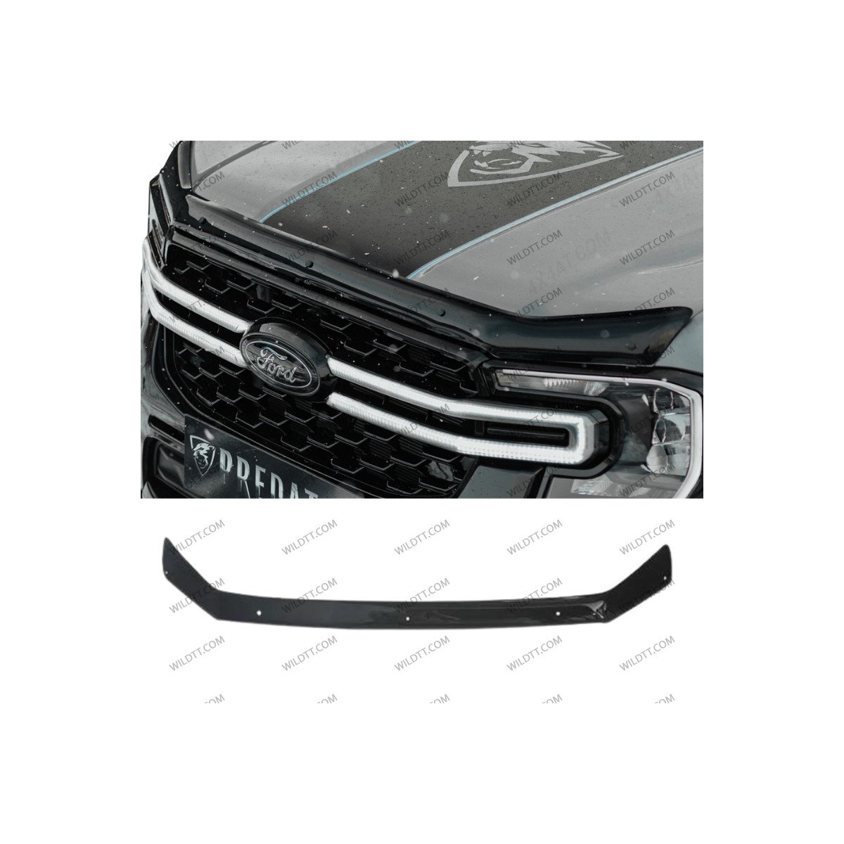Hood Deflector Ford Ranger/Raptor 2023+ - WildTT