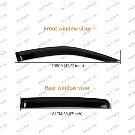 Deflettori D'aria Ford Ranger EC 2023+ - WildTT