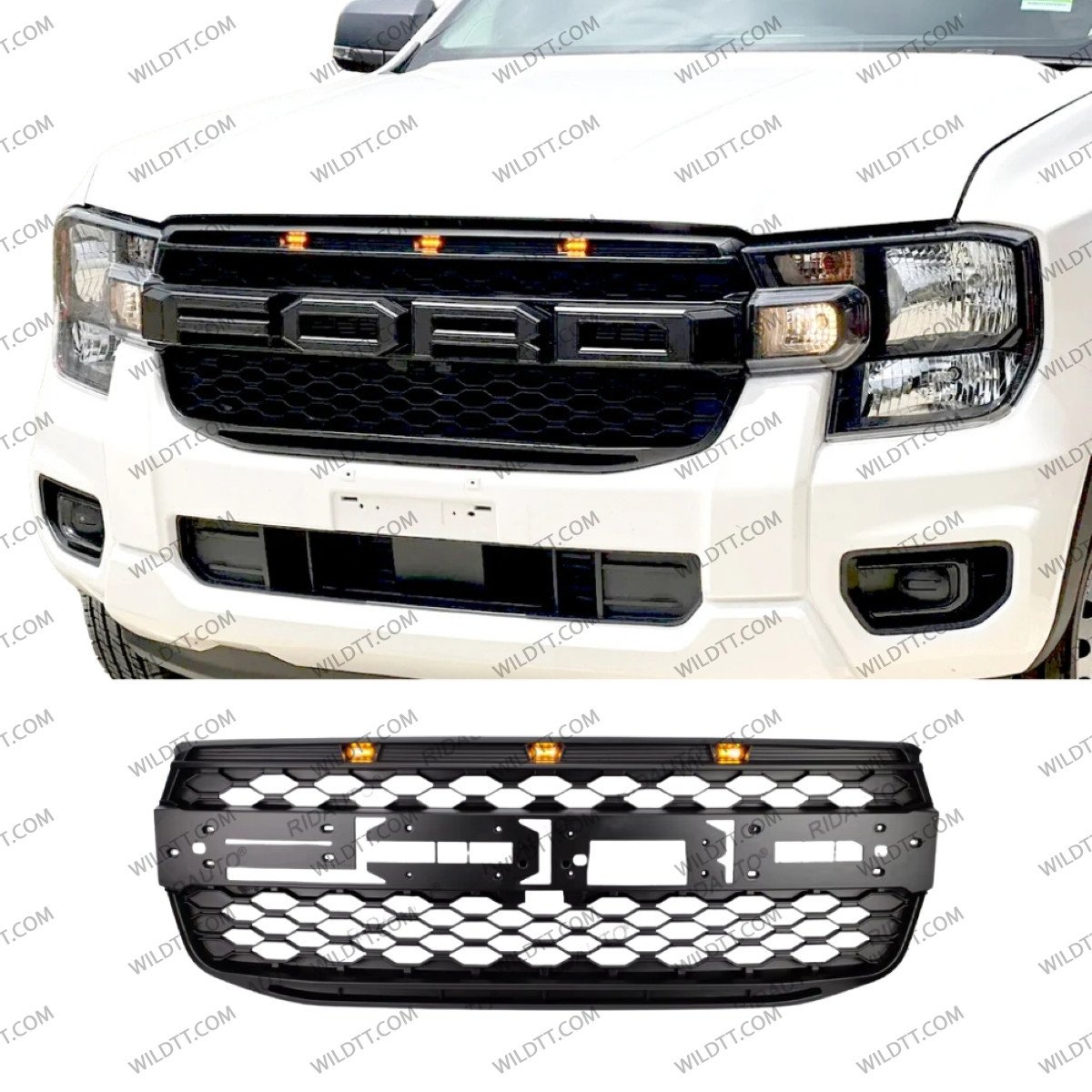 Radiator Grill "Raptor" Ford Ranger XLT 2023+ - WildTT