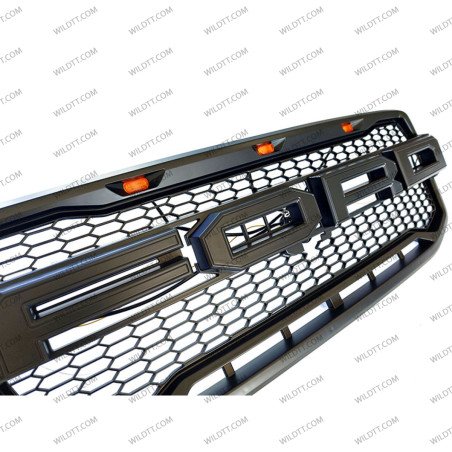 Radiator Grill "Raptor" W/ LEDs Ford Ranger Wildtrak/Limited 2023+ - WildTT