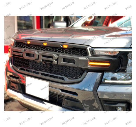 Griglia del Radiatore "Raptor" C/ LEDs Ford Ranger Wildtrak/Limited 2023+ - WildTT