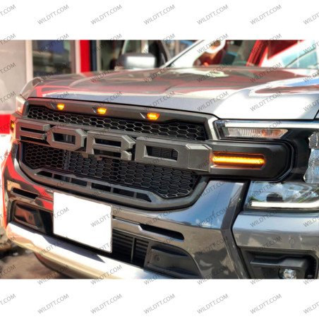 Radiator Grill "Raptor" W/ LEDs Ford Ranger Wildtrak/Limited 2023+ - WildTT
