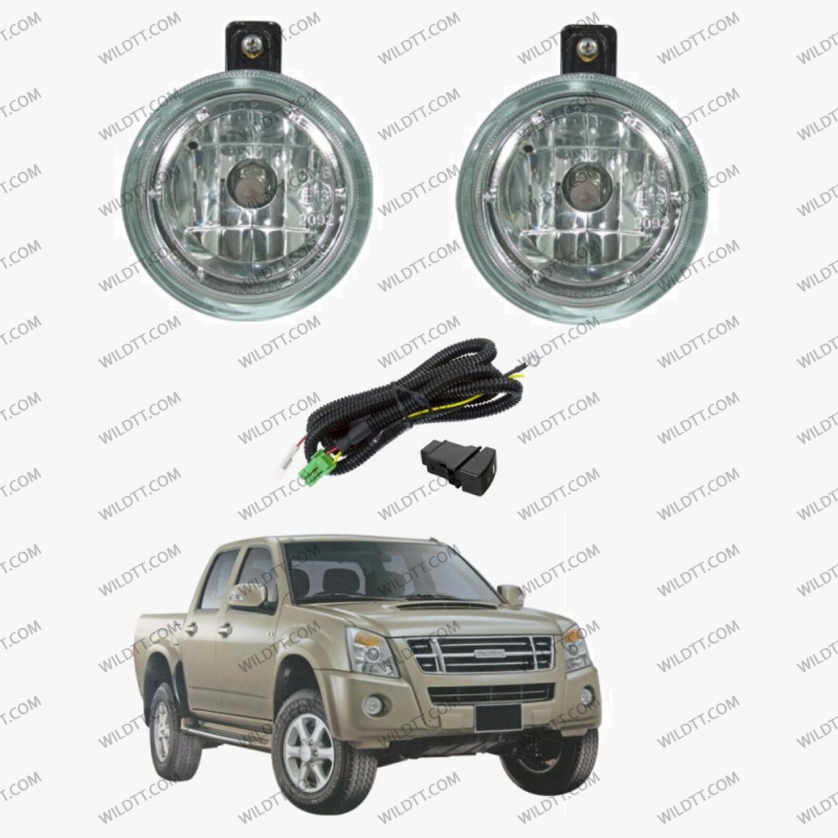 OEM Fog Lights Isuzu D-Max 2007-2011 - WildTT