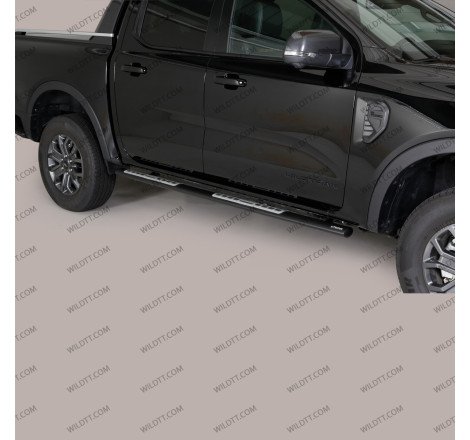 Pedana Inox Ovali "Styling" Ford Ranger/Raptor DC 2012-2022 - WildTT