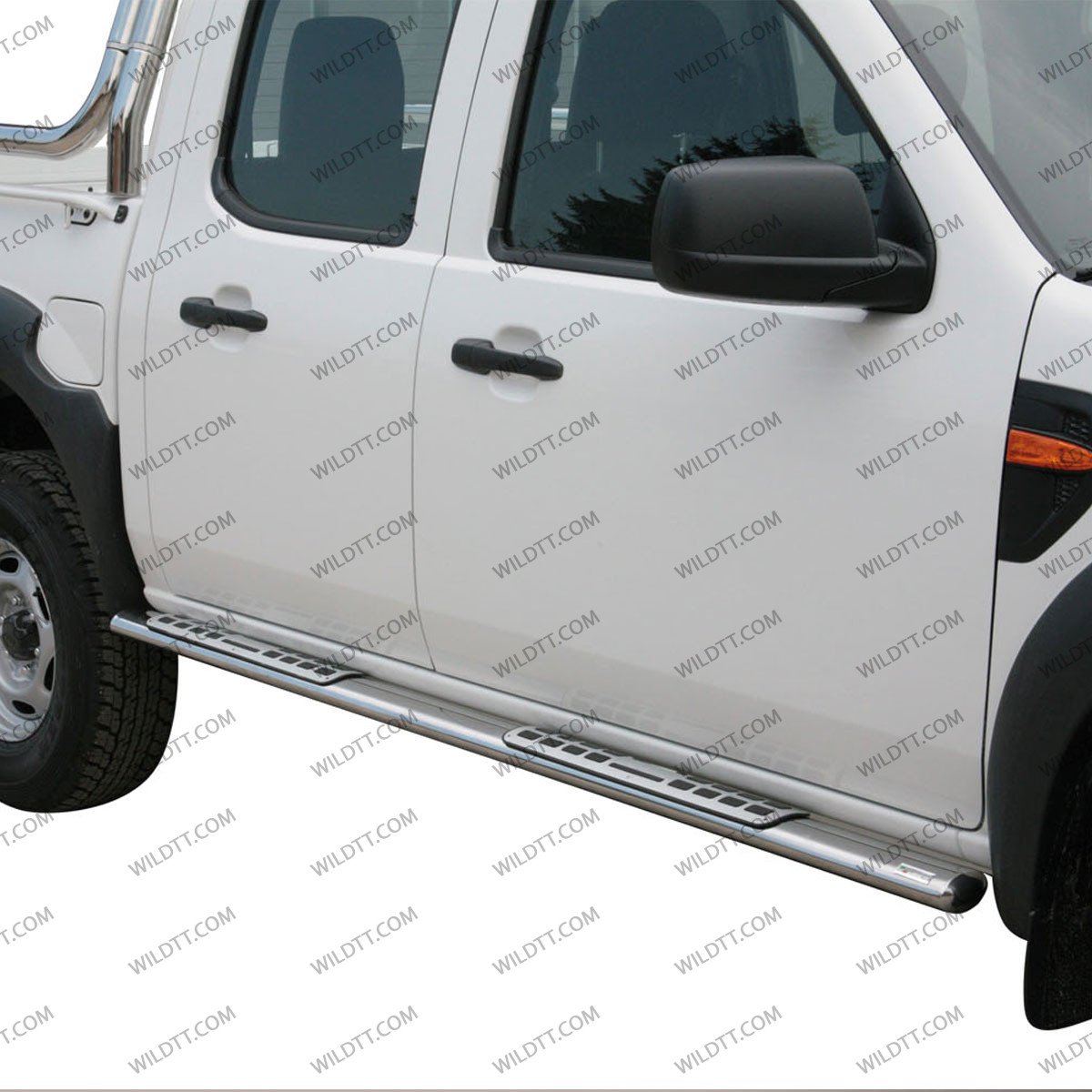 Side Steps Inox Oval "Styling" Ford Ranger DC 2009-2012 - WildTT