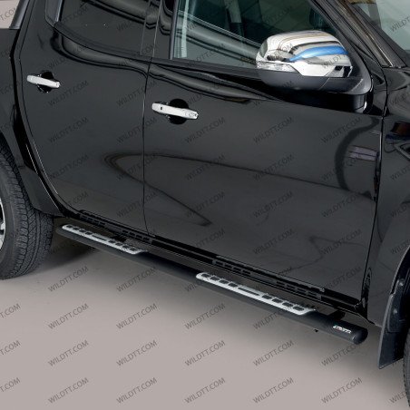 Side Steps Inox Oval "Styling" Mitsubishi L200 DC 2006-2010 - WildTT