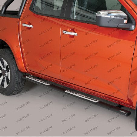 Marche Pieds Inox Ovales "Styling" Isuzu D-Max EC 2020+ - WildTT