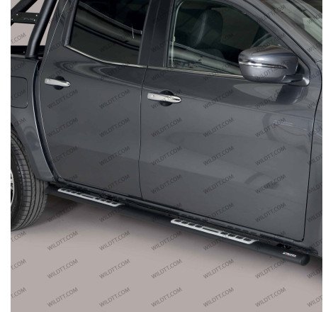 Pieds Inox Ovales "Styling" Nissan Navara NP300 DC 2016-2021 - WildTT