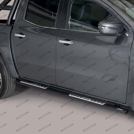 Pieds Inox Ovales "Styling" Nissan Navara D40 DC 2010-2015 - WildTT