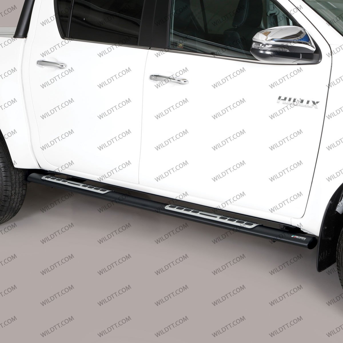 Side Steps Inox Oval "Styling" Toyota Hilux DC 2016-2026 - WildTT