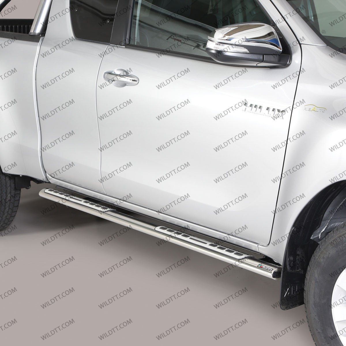 Pedana Inox Ovali "Styling" Toyota Hilux EC 2005-2015 - WildTT