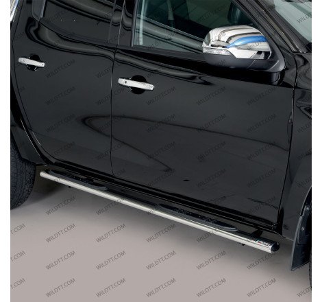 Side Steps Inox Oval Mitsubishi L200 DC 2015-2021 - WildTT