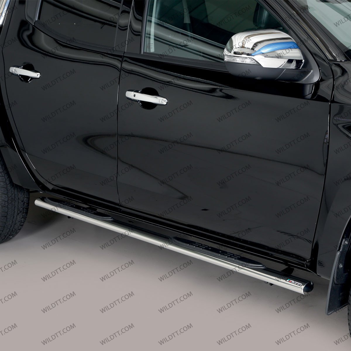 Side Steps Inox Oval Mitsubishi L200 DC 2015-2021 - WildTT