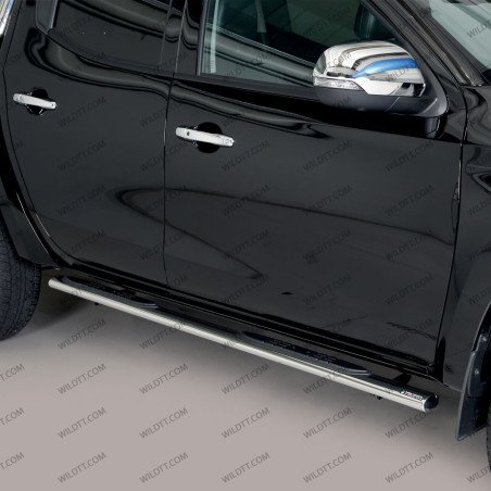 Marche Pieds Inox Ovales Mitsubishi L200 DC 2015-2021 - WildTT