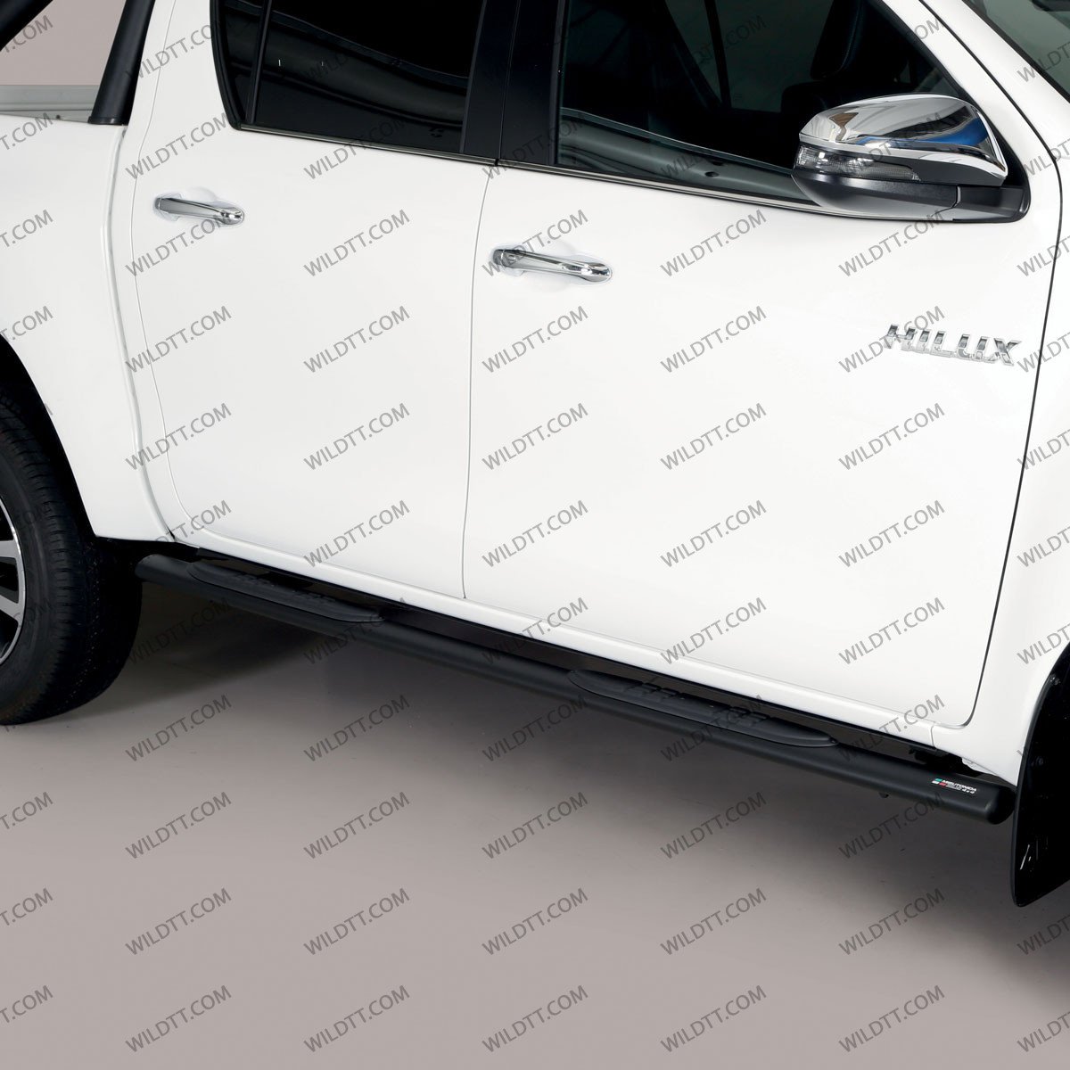 Marche Pieds Inox Ovales Toyota Hilux DC 2016-2026 - WildTT