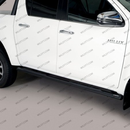 Side Steps Inox Oval Toyota Hilux DC 2016+ - WildTT