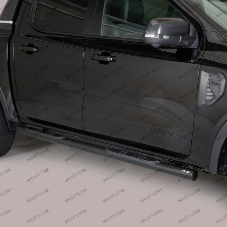 Marche Pieds Inox Tube 76MM Ford Ranger DC 2006-2009 - WildTT