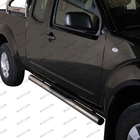 Marche Pieds Inox Tube 76MM Nissan Navara D40 KC 2005-2015 - WildTT