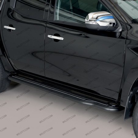 Side Steps Inox W/ Platform Mitsubishi L200 CC 2010-2015 - WildTT