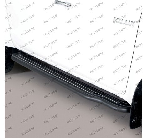 Side Steps Inox W/ Platform Toyota Hilux DC 2005-2015 - WildTT