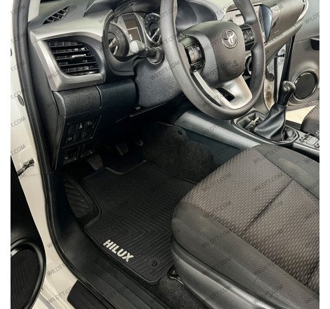 OEM Rubber Mats Toyota Hilux DC 2016+ - WildTT