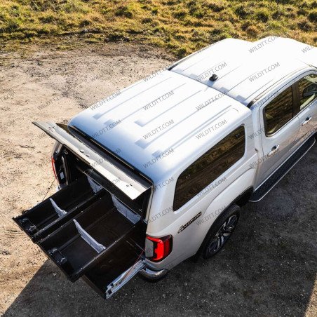 Hardtop Aeroklas Stylish Avec Les Fenêtres Pop-Up VW Amarok 2023+ - WildTT