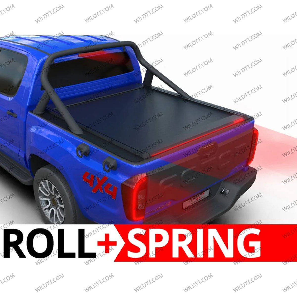 Top Roll Tessera Handbuch "Feder" Foton Tunland G7 2024+ Mit OEM-Überrollbügelhalterung - WildTT