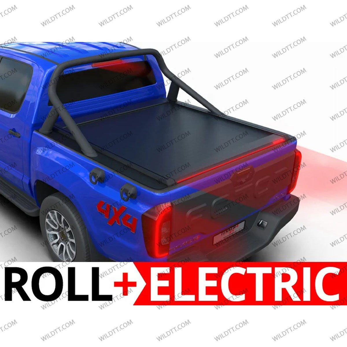 Top Roll Tessera Électrique Foton Tunland G7 2024+ Avec Support d'arceau OEM - WildTT