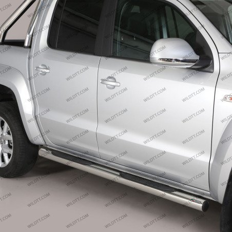 Estriberas Inox Tubo 76MM VW Amarok 2010-2020 - WildTT